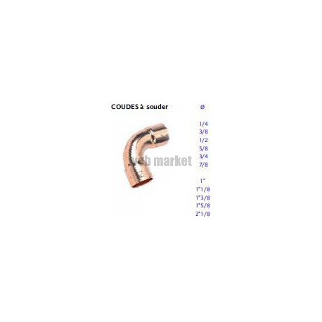 COUDE CUIVRE FF 1''3/8 GR A SOUDER