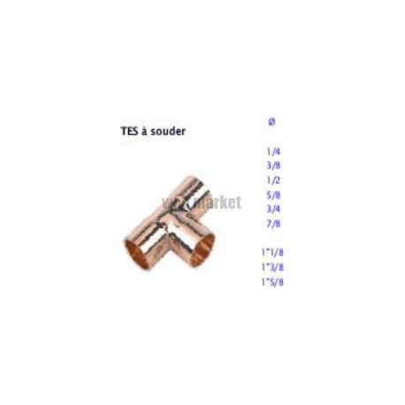 TE CUIVRE FFF 1''3/8 A SOUDER