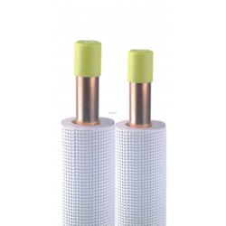 COURONNE TUBE CUIVRE  1/4-1/2 ISOLE PE BLANC M1  14M
