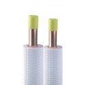 COURONNE TUBE CUIVRE  1/4-1/2 ISOLE PE BLANC M1  14M