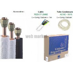 KIT INSTALLATION FLARE 1/4-1/2 PE BLANC 12M 5G15  COND