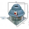 Stelair 450 T4/8 - Tourelle 400°C/2h - Triphasé - 2V - 0,75/0,18kW