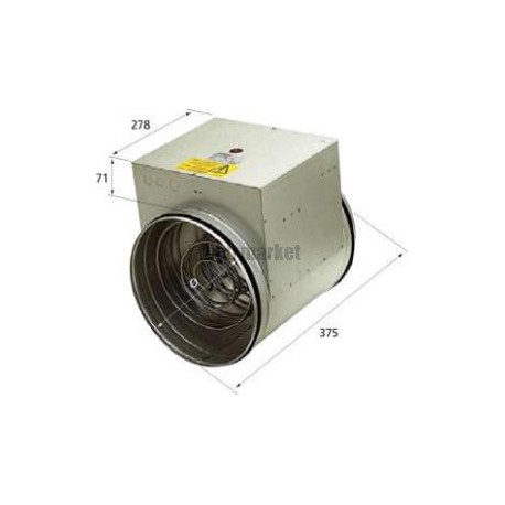 Bta 400 t9 - Batterie électrique autorégulée d.400 tri 9kw - circulaire