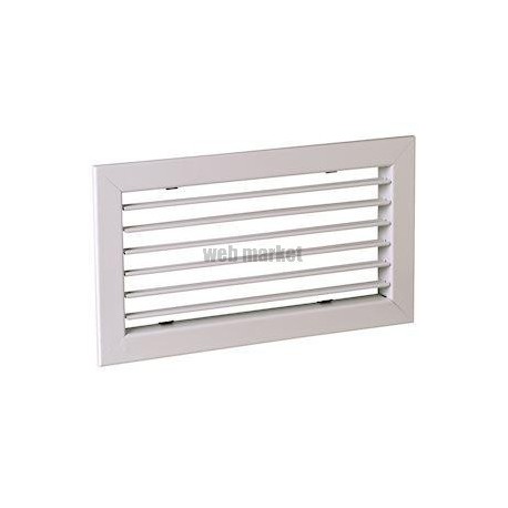 ALDES Grille double déflexion de soufflage en alu AC 102D fixation par clips 400x150
