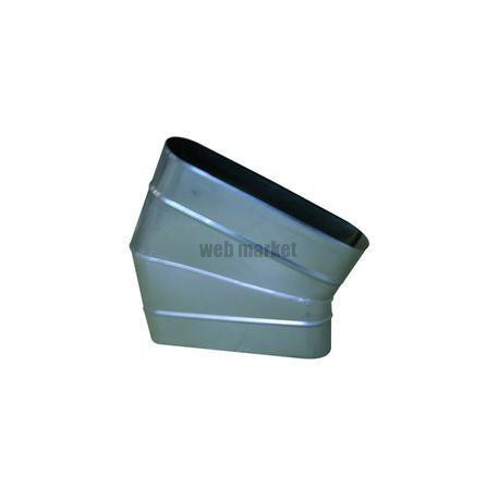ALDES Coude horizontal oblong galvanisé 30° CHO - L 425mm x H 130mm