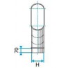 ALDES Coude horizontal oblong galvanisé 45° CHO - L 325mm x H 130mm