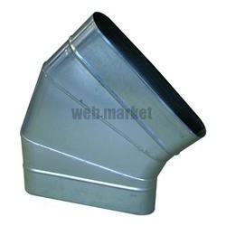 ALDES Coude horizontal oblong galvanisé 45° CHO - L 490mm x H 130mm