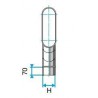 ALDES Coude horizontal oblong galvanisé 90° CHO - L 425mm x H 130mm