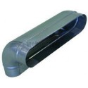 ALDES Coude vertical oblong galvanisé 90° CVO - L 425mm x H 130mm