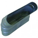 ALDES Coude vertical oblong galvanisé CVO à 45° - L 620mm x H 320mm