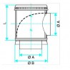 ALDES Caisson piquage terrasse galvanisé aéraulique/acoustique - Diamètre 160/315 mm