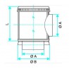 ALDES Caisson piquage terrasse galvanisé - Diamètre 160/315 mm