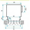 ALDES Diffuseur linéaire soufflage 4 fentes alu anodisé avec registre ALD614 1500mm