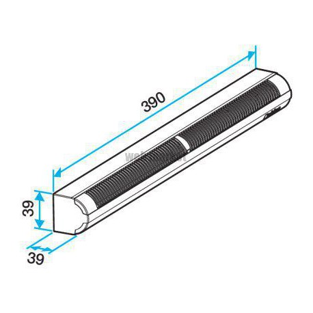 ALDES Entrée dSupair Autorégable EA Module 45 m3/h - Marron 36 dB