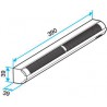 ALDES Entrée dSupair Autorégable EA Module 45 m3/h - Marron 36 dB