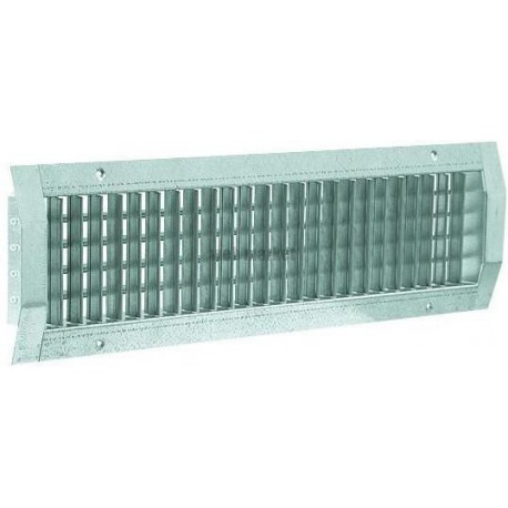 ALDES Grille sur conduit double déflexion de soufflage en acier GD 102D - 525x125 mm