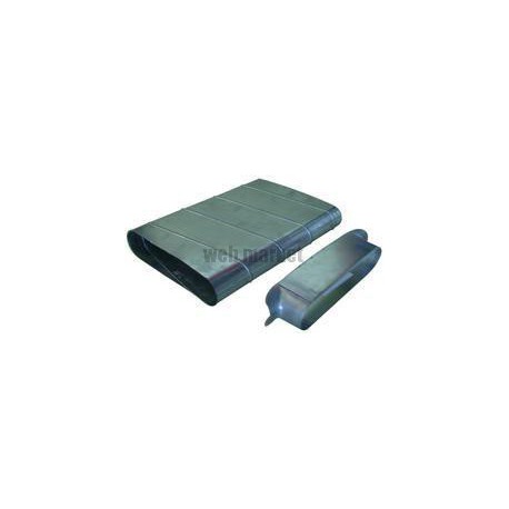 ALDES Piquage droit oblong galvanisé PDO à 90° - L 425mm x H 130 - Diamètre 130mm