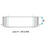 ALDES Piquage droit oblong galvanisé PDO à 90° - L 490mm x H 130 - Diamètre 320mm
