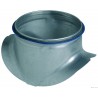 ALDES Piquage équerre circulaire galvanisé à joint - Diamètre 125/125