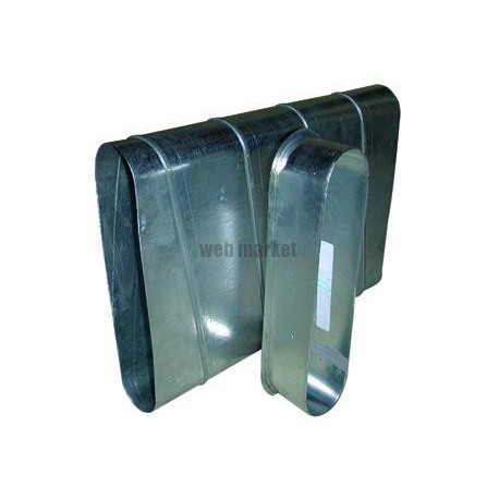 ALDES Piquage droit oblong sur plat galvanisé PDOP - L 895mm x H 415mm