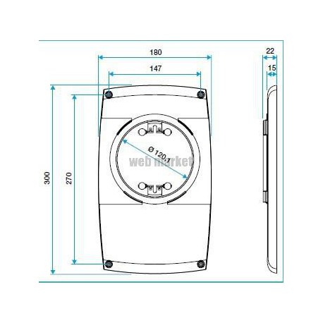 ALDES Platine de rénovation à vis pour les bouches - Blanc