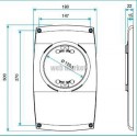 ALDES Platine de rénovation à vis pour les bouches - Blanc