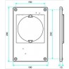 ALDES Platine de rénovation à vis pour la bouche autoréglable BAP COLOR