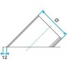 ALDES Piquage oblique circulaire sur plat - Diamètre 200