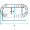 ALDES Réduction concentrique oblongue galvanisé RCO - L 850 x H 265mm/l 620 x h 320mm