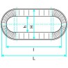 ALDES Réduction concentrique oblongue galvanisé RCO - L 895 x H 415mm/l 880 x h 215mm