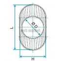 ALDES Réduction concentrique oblongue cylindrique RCOC - L 325 x H 130mm - D125