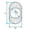 ALDES Réduction concentrique oblongue cylindrique RCOC - L 325 x H 130mm - D250