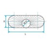 ALDES Réduction oblongue cylindrique tangentielle sur plat ROCTP-325X130-Diamètre 200