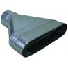 ALDES Réduction concentrique oblongue cylindrique RCOC-L 360 x H 80mm-Diamètre 125mm