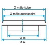 ALDES Réduction plate concentrique aluminium RPC - Diamètre 400/250