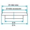 ALDES Réduction plate concentrique aluminium RPC - Diamètre 450/355