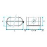 ALDES Registre dSupéquilibrage oblong galvanisé RGO - L 700mm x H 165mm