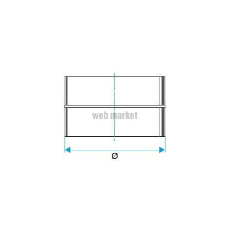 ALDES Raccord mâle RM aluminium - Diamètre 160 mm