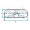 ALDES Réduction oblongue cylindrique tangentielle sur plat ROCTP-675x215-Diamètre 355
