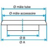 ALDES Réduction plate concentrique galvanisé RPC - Diamètre 630/160