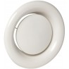 ALDES Bouche à noyau réglable de reprise acier blanc SR 143 D200