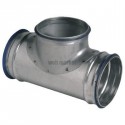 ALDES Té équerre galvanisé à joint - Diamètre 450/250 mm