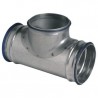 ALDES Té équerre galvanisé à joint - Diamètre 450/160 mm