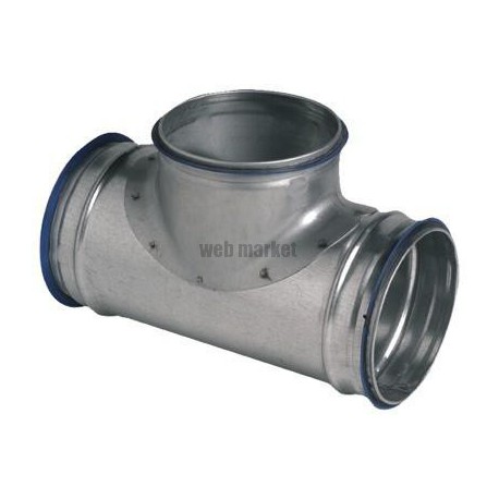 ALDES Té équerre galvanisé à joint - Diamètre 355/160 mm