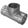 ALDES Té Equerre aluminium : TE 90° - Diamètre 400/160