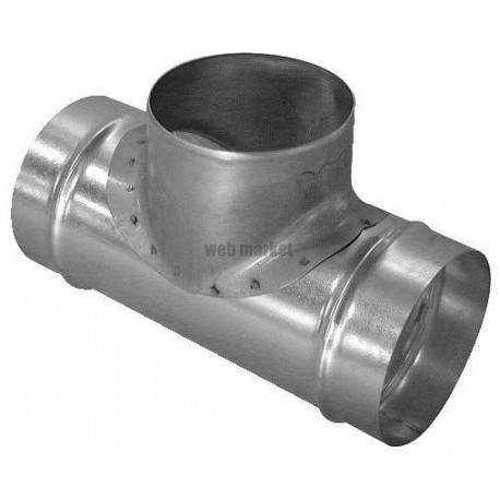 ALDES Té Equerre aluminium : TE 90° - Diamètre 500/250