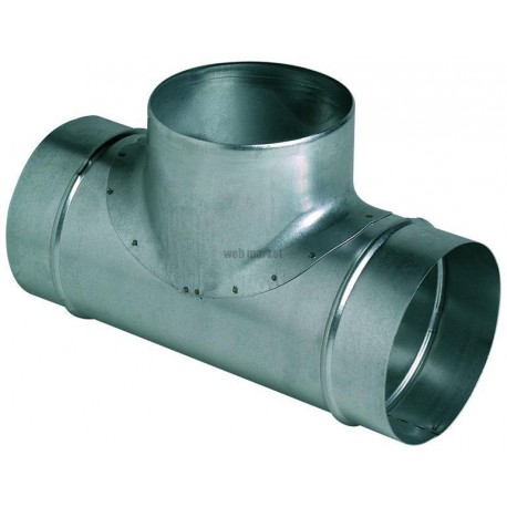 ALDES Té Equerre Galvanisé : TE 90° - Diamètre 315/200 mm