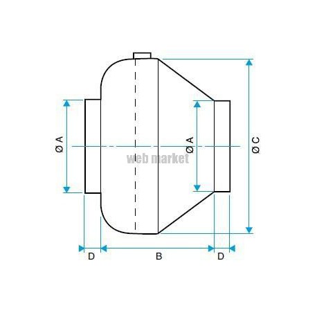 ALDES Ventilateur de conduit VC 100