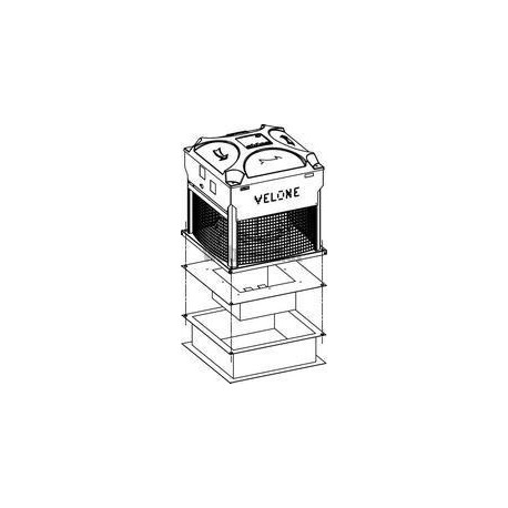 ALDES Souche terrasse H330 VELONE F400-120 modèle 4.5 / 7.2 / 10.5 - embase 698 mm