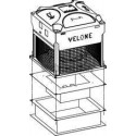 ALDES Souche terrasse H330 VELONE F400-120 modèle 4.5 / 7.2 / 10.5 - embase 698 mm